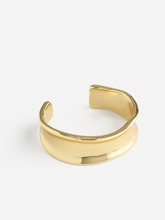 Madewell Jewelry - NWT Madewell Sculptural Statement Cuff Bracelet Pale Gold